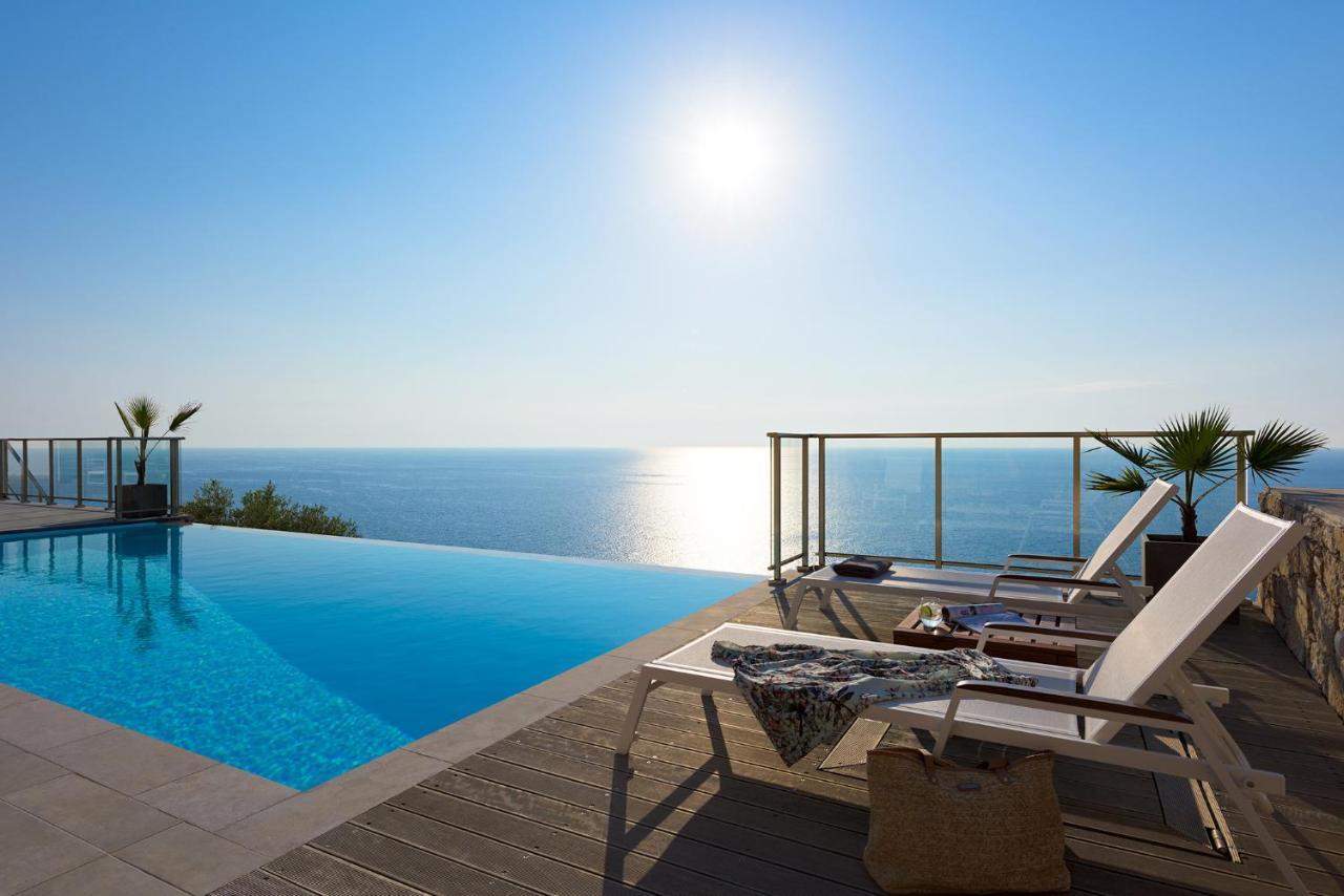 Kathisma Bay Villas - Luxury Villas- Villa Oceanos กาลามิตซี ภายนอก รูปภาพ