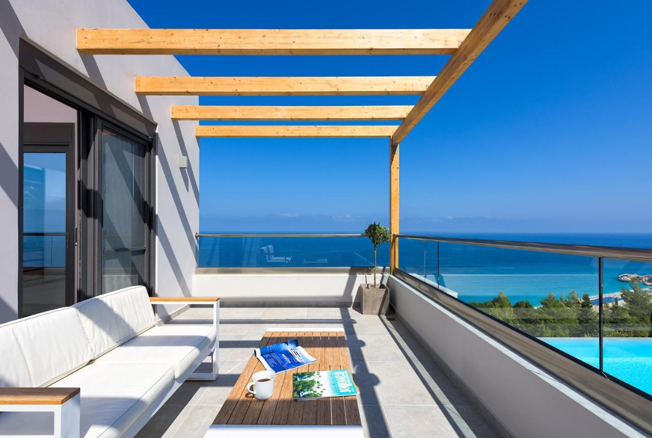 Kathisma Bay Villas - Luxury Villas- Villa Oceanos กาลามิตซี ภายนอก รูปภาพ
