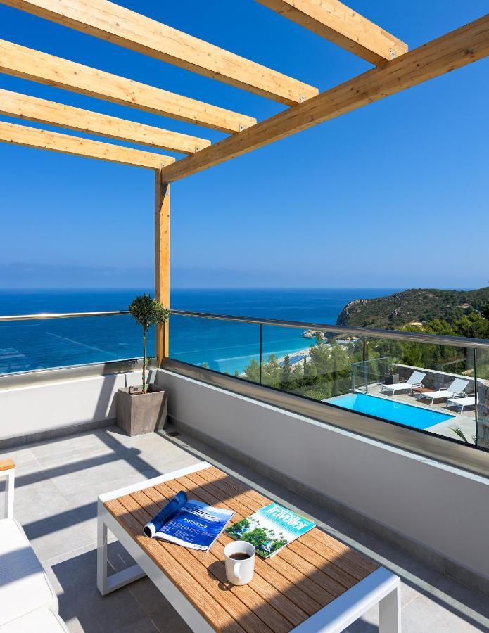 Kathisma Bay Villas - Luxury Villas- Villa Oceanos กาลามิตซี ภายนอก รูปภาพ