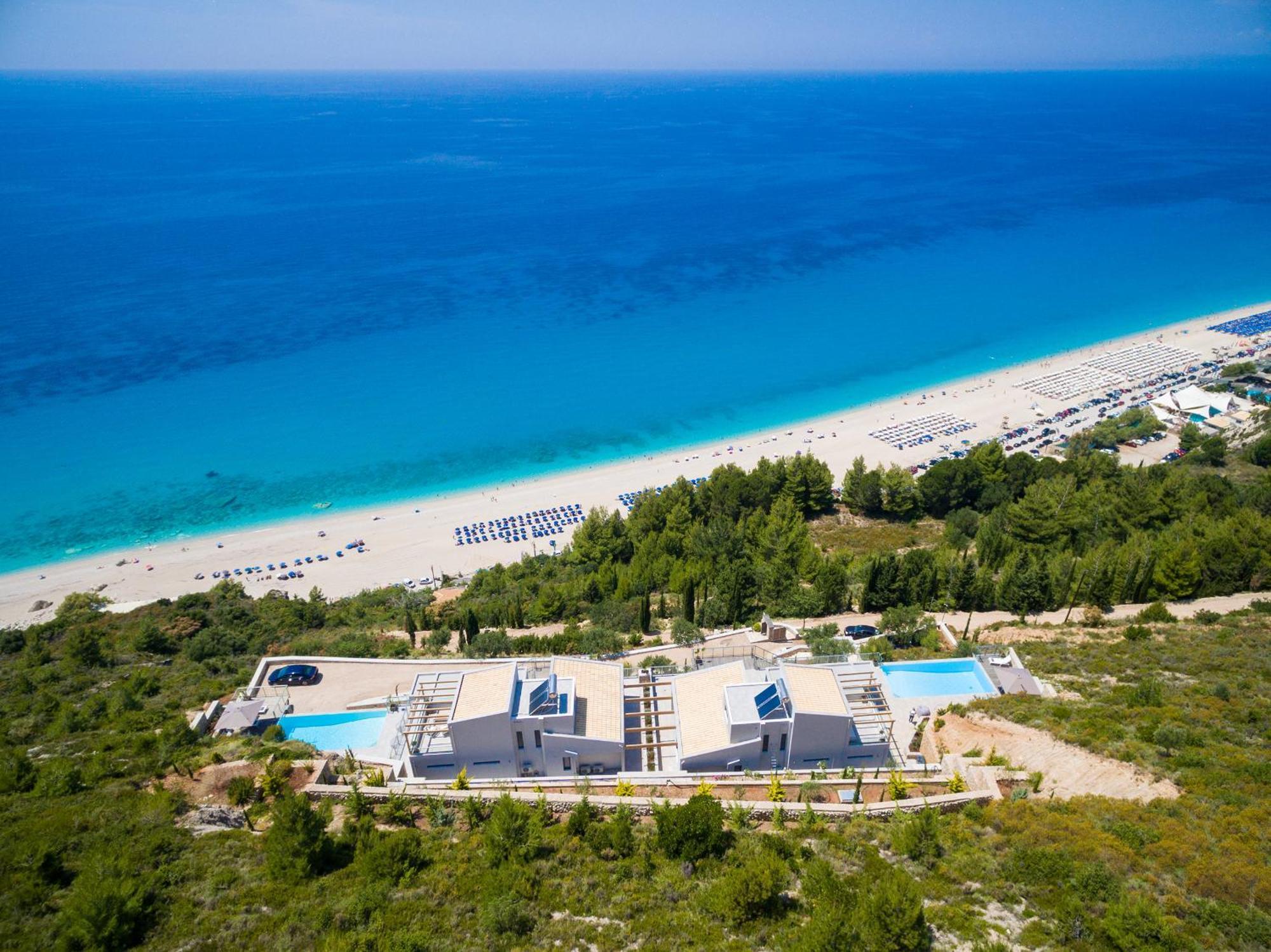 Kathisma Bay Villas - Luxury Villas- Villa Oceanos กาลามิตซี ภายนอก รูปภาพ